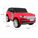 Elektrické autíčko Range Rover HSE - lakované - červené - dvojmiestne